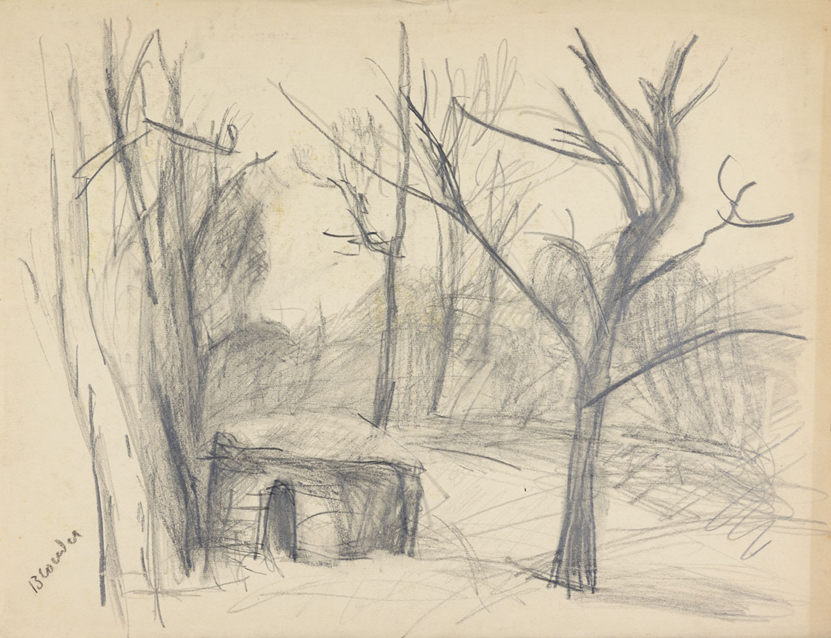 André Blondel (Shaye Sasza Blonder) 1909-1949, Die Blockhütte, Aix-en-Provence, 1940
