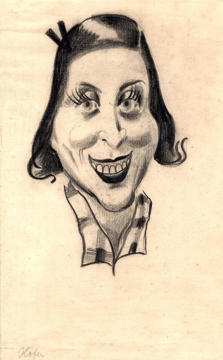 František Lukáš (Lustig) (1911-1996), Lisl Hofer (Elisabeth Schulhofová), Theresienstadt Ghetto, 1941-1944