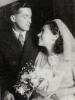 Anna and Itzhac on their wedding day, Bukovina, Romania